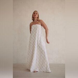 Sabo skirt maxi strapless dress